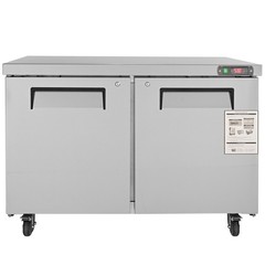 Uimoso 48″W Undercounter Refrigerator Prep Station with 12.85 Cu. Ft. 2 Doors