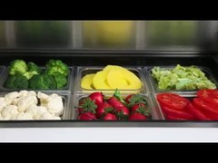 True TSSU-48-12-HC Commercial Cold Food Prep Table with Hydrocarbon Refrigerant,