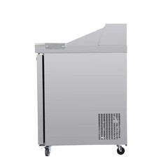 Commercial 48” Refrigerated Sandwich & Salad Prep Table Two Door 14 cu.ft.