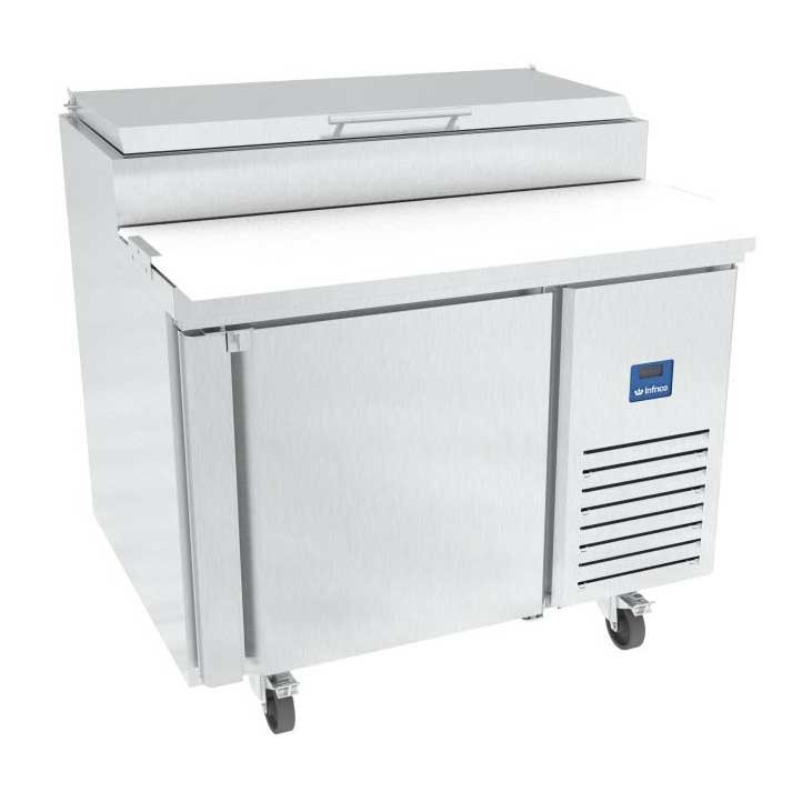 Infrico USA IRT-MR41EN 41″ 1-Section Refrigerated Pizza Prep Table, 7.8 cu. ft.