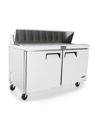 NEW 2 Door 60″ Refrigerated Prep Table Stainless Steel NSF Atosa MSF8303GR #2226