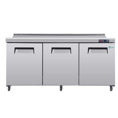 Commercial 72” Refrigerated Sandwich & Salad Prep Table Three Door 22 cu.ft.
