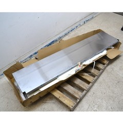 True 914744 Single Overshelf for 72″ Prep Tables Stainless Steel 16″ Deep
