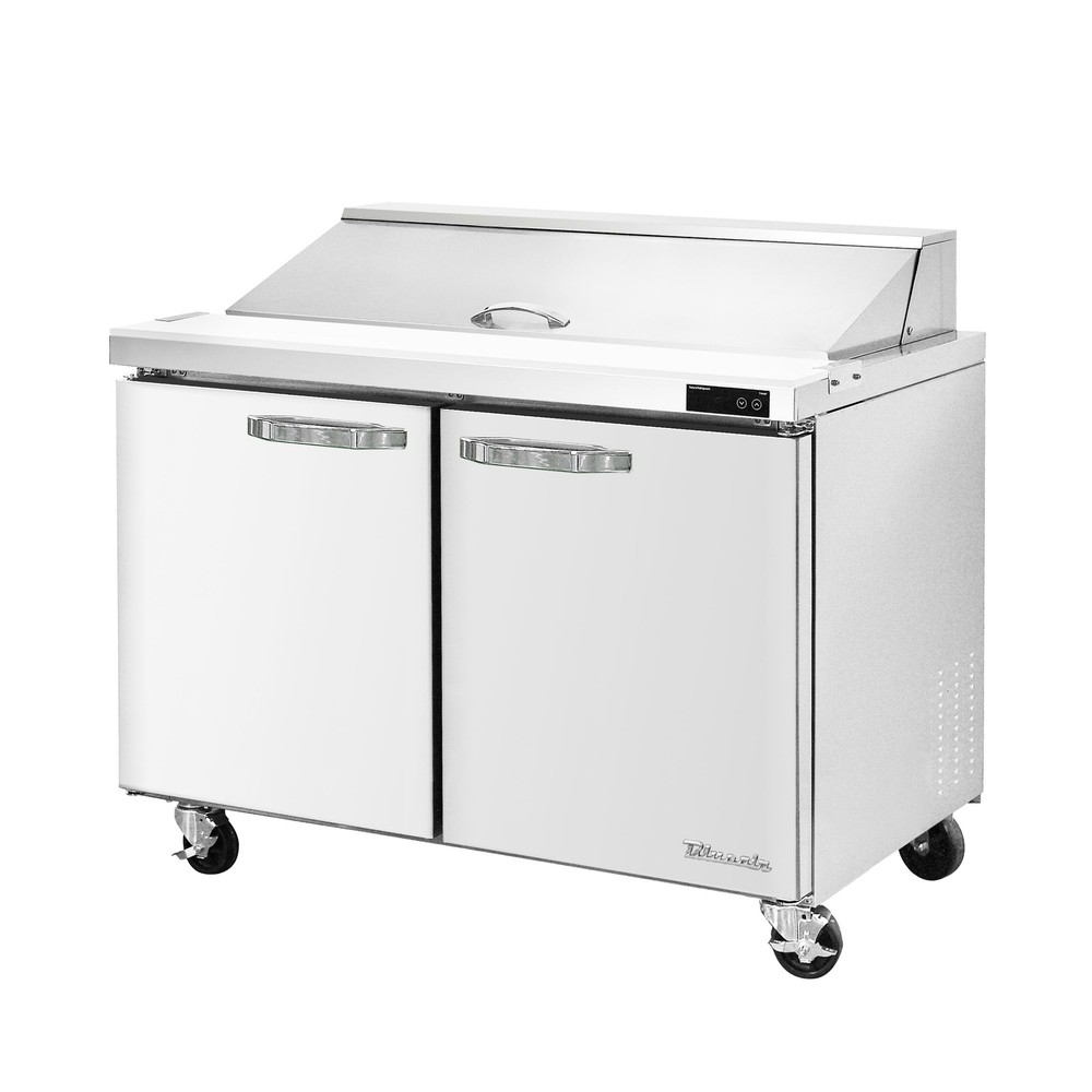 Blue Air BLPT48-HC 48″ Two Section Sandwich Prep Table, 13.1 cu. ft.