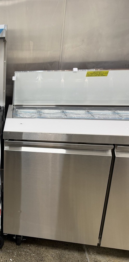 Commercial 2-Door Refrigerated Prep Table, Standard Top, 19-32 cu ft Capacity