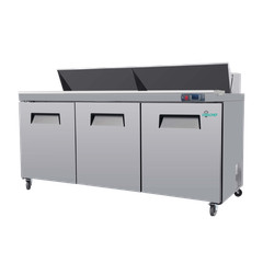 Commercial 72” Refrigerated Sandwich & Salad Prep Table Three Door 22 cu.ft.