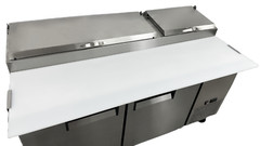 71″ Sandwich Prep Table 2 Door Pizza Cooler 9 Pan in Stainless Steel NSF ETL
