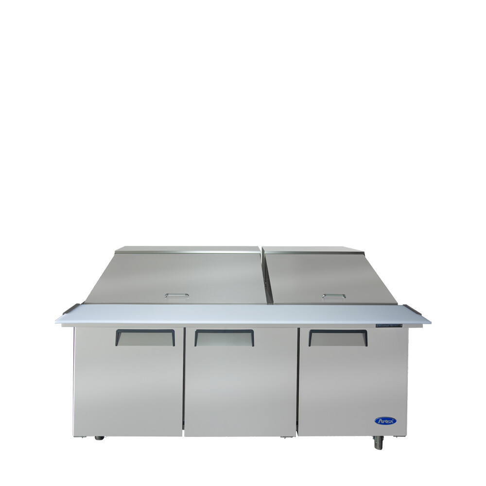 Atosa MSF8308GR, 72” Mega top Sandwich Prep. Table with 30 S/S Pans