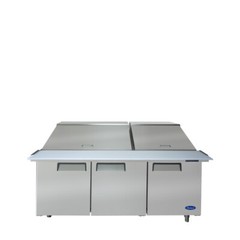Atosa MSF8308GR, 72” Mega top Sandwich Prep. Table with 30 S/S Pans