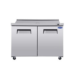 Double-door commercial 60″ Sandwich Prep Table fridge-18 Cu.Ft Low Noise