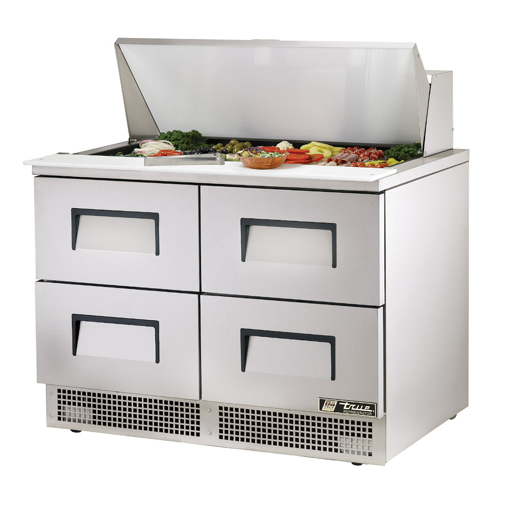 True TFP-48-18M-D-4 48″ Mega Top Food Prep Table wtih Drawers