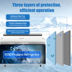 48” Commercial Salad & Sandwich Prep Table Refrigerator Cooler 12Pan Restaurant