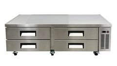 NSF 72″ Commercial Refrigerated Chefs Base With 4 Drawers Prep Fridge 47 Cu. Ft.