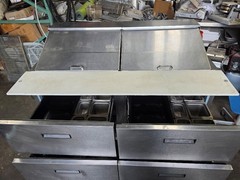 Delfield D4460N-30M 60″ 4 Drawer Mega Top Refrigerated Sandwich Prep Table 24pan