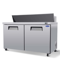 61″ Wide Sandwich Prep Table Commercial Salad Food Refrigerator ETL Certified