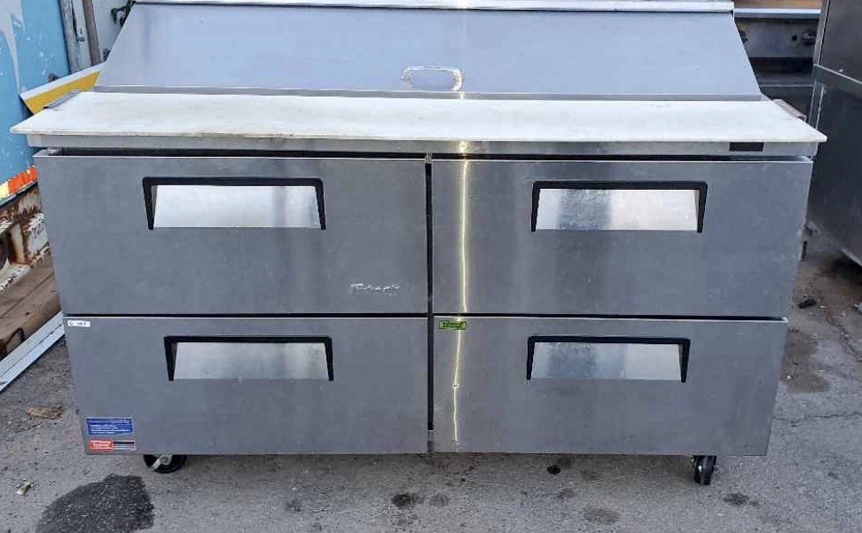 Turbo Air TST-60SD-D4-N 60″ 4 Drawer Refrigerated Sandwich Prep Table 120V