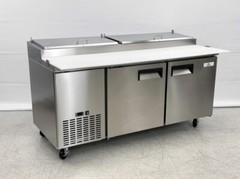 NEW 71″ Commercial Pizza Prep Table Refrigerator Cooler Depot Model PICL2 NSF