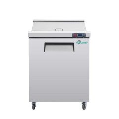 Commercial 28” Refrigerated Salad Sandwich Prep Table Single Door 7.4 cu.ft.