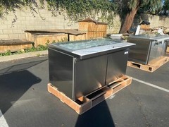 NEW 60″ Cold Table Sandwich Prep Sub Refrigerator 24 Bin Cooler Pop Up NSF UL
