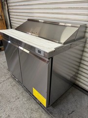 NEW 48″ Refrigerated Sandwich Food Prep Table GenKraft GTSSP48 NSF Cooler #3705
