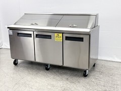 NEW 72″ Mega Top Prep Table Refrigerator Standard Top Sandwich Salad Pizza NSF