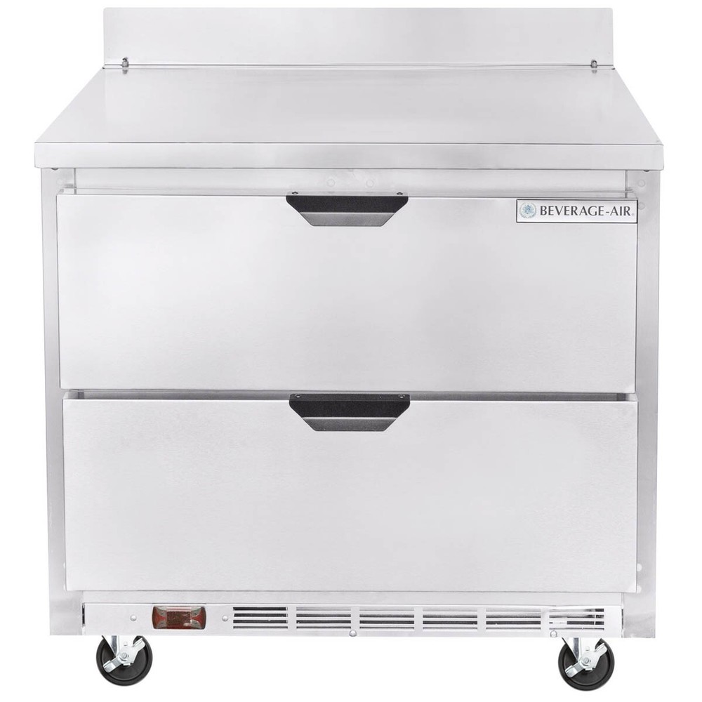 Beverage Air WTFD36AHC-2 36″ 2-Section Worktop Freezer w/ 2 Drawers, 8.7 cu. ft.