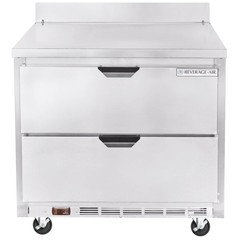 Beverage Air WTFD36AHC-2 36″ 2-Section Worktop Freezer w/ 2 Drawers, 8.7 cu. ft.