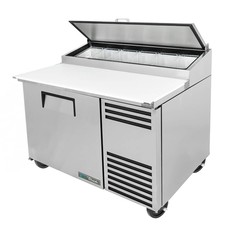 True TPP-AT-44-HC 44″ Solid Door Pizza Prep Table with Refrigerated Base & Al…