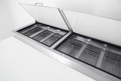 Polarman 93″ Pizza Prep Table with 3 Doors PLM-P93S