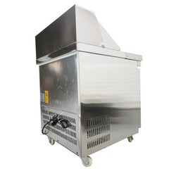 110V 163L Commercial Salad Refrigerator 2-8℃ Sandwich Salad Prep Table w/ 6 Pans