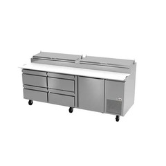 Fagor Refrigeration 93″ Refrigerated Pizza Prep Table With Four Drawers