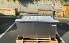 NEW 60″ Cold Table Sandwich Prep Sub Refrigerator 24 Bin Cooler Pop Up NSF UL
