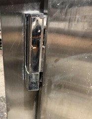 48” used 2 Door Commercial Refrigerated Sandwich Prep Table Works need Repairs