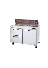 Blue Air BLPT48-D2L-HC 2 Drawers 1 Door (R) All Stainless Prep. Table, 13 Cu/Ft.
