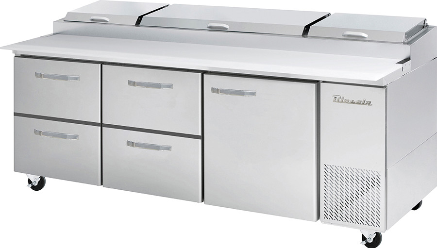 Blue Air BAPP93-D4LM-HC Four Drawer One Door 93″ Refrigerated Pizza Prep Table,
