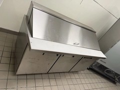Cooler Depot Commercial Refrigerator with Prep Table 3 Doors