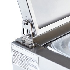VEVOR 71″ Countertop Refrigerated Condiment Salad Prep Station w/Stainless Cover