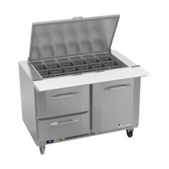 Victory VSPD48HC-18B-2 48″ Mega Top Refrigerated Sandwich/Salad Prep Table w/…