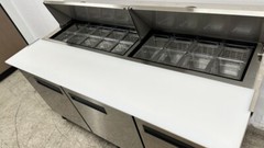 NEW 72″ Commercial Prep Table Refrigerator Standard Top Sandwich Salad Pizza NSF