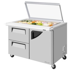 Turbo Air 48″ Mega Top Sandwich Salad Prep Table With Glass Lid