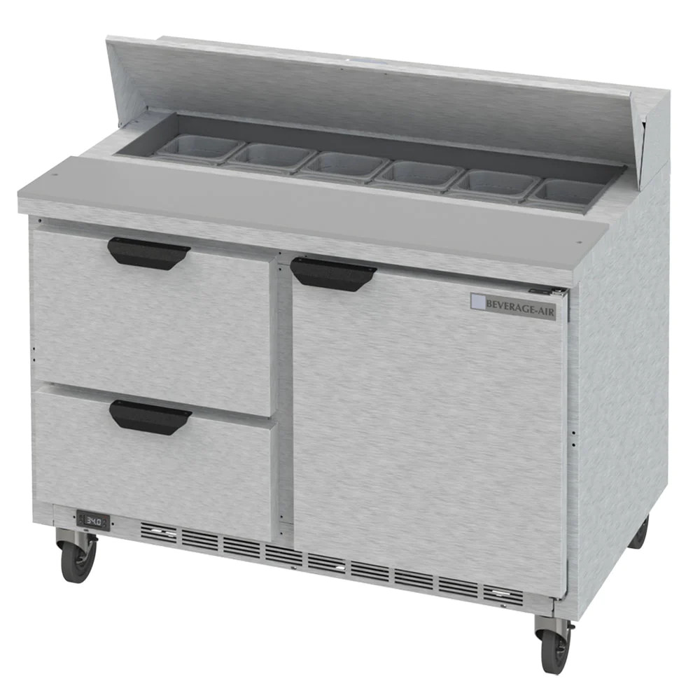Beverage-Air 48″ 1 Door 2 Drawer Refrigerated Sandwich Prep Table