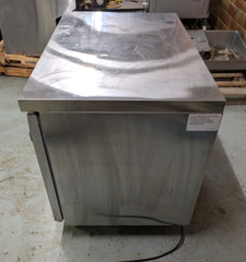 Continental Refrigerator SWF48 Worktop Freezer, Stainless, 2 Solid Doors