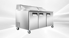 NEW 72″ Commercial Prep Table Refrigerator Standard Top Sandwich Salad Pizza NSF