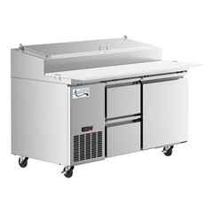 60″ 1 Door Refrigerated Pizza Prep Table with 2 Drawers
