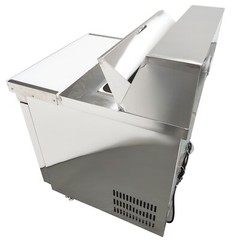 110V 162L Commercial Stainless Sandwich/Salad/Hamburger Prep Table Refrigerator