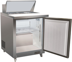 Valpro VP29S 28″ One Section Sandwich/Salad Prep Refrigerator, 1 Solid Door
