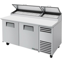 True TPP-AT-67-HC 67″W Solid Door Refrigerated Pizza Prep Table