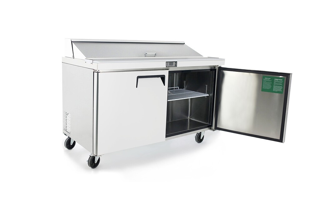 NEW 2 Door 60″ Refrigerated Prep Table Stainless Steel NSF Atosa MSF8303GR #2226