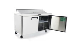 NEW 2 Door 60″ Refrigerated Prep Table Stainless Steel NSF Atosa MSF8303GR #2226