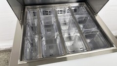 NSF 28″ W Single Door Mega Top Sandwich/Salad Prep Table Cooler 12 Pan